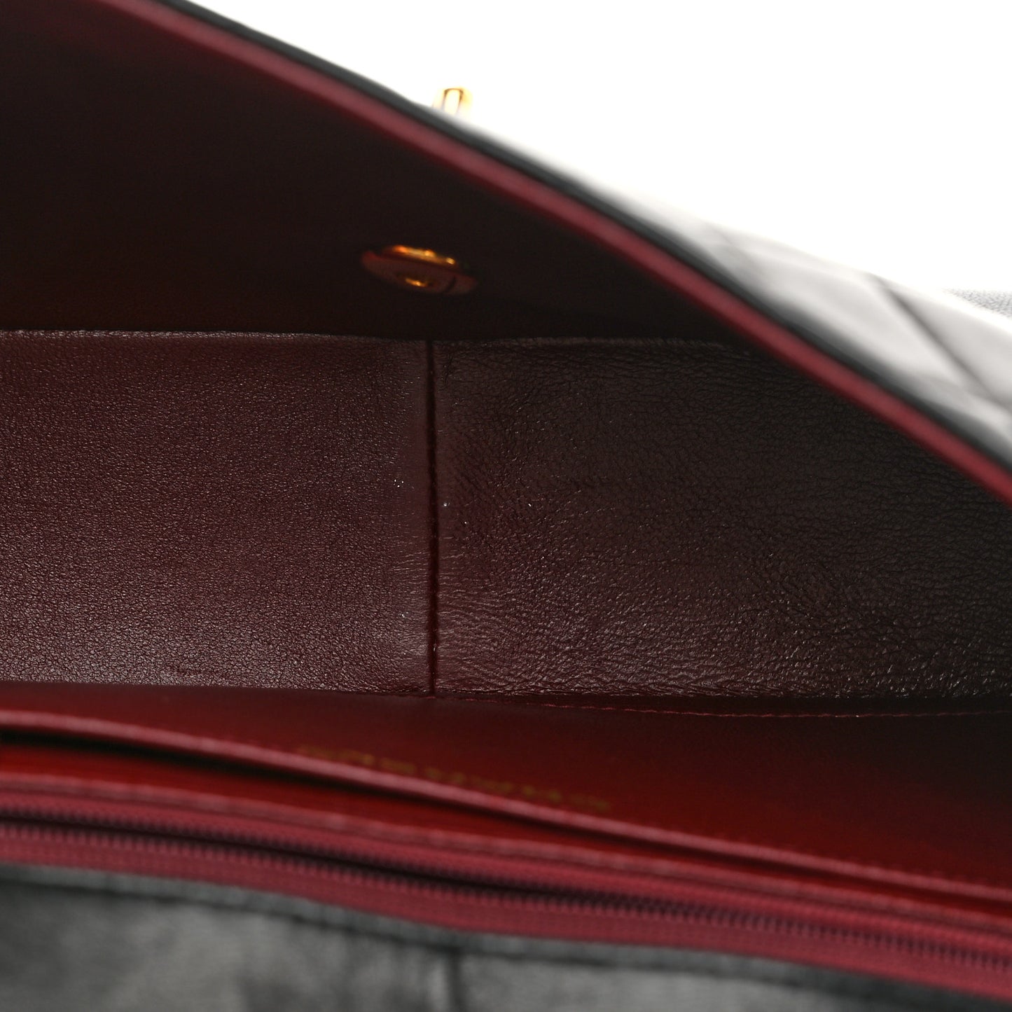 Lambskin Quilted Small Single Flap Black