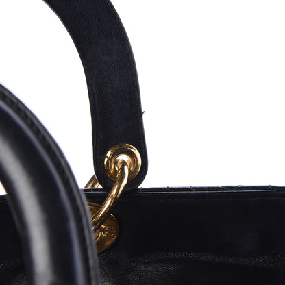 Christian Dior Lambskin Cannage Large Lady Dior Black 11 of 18