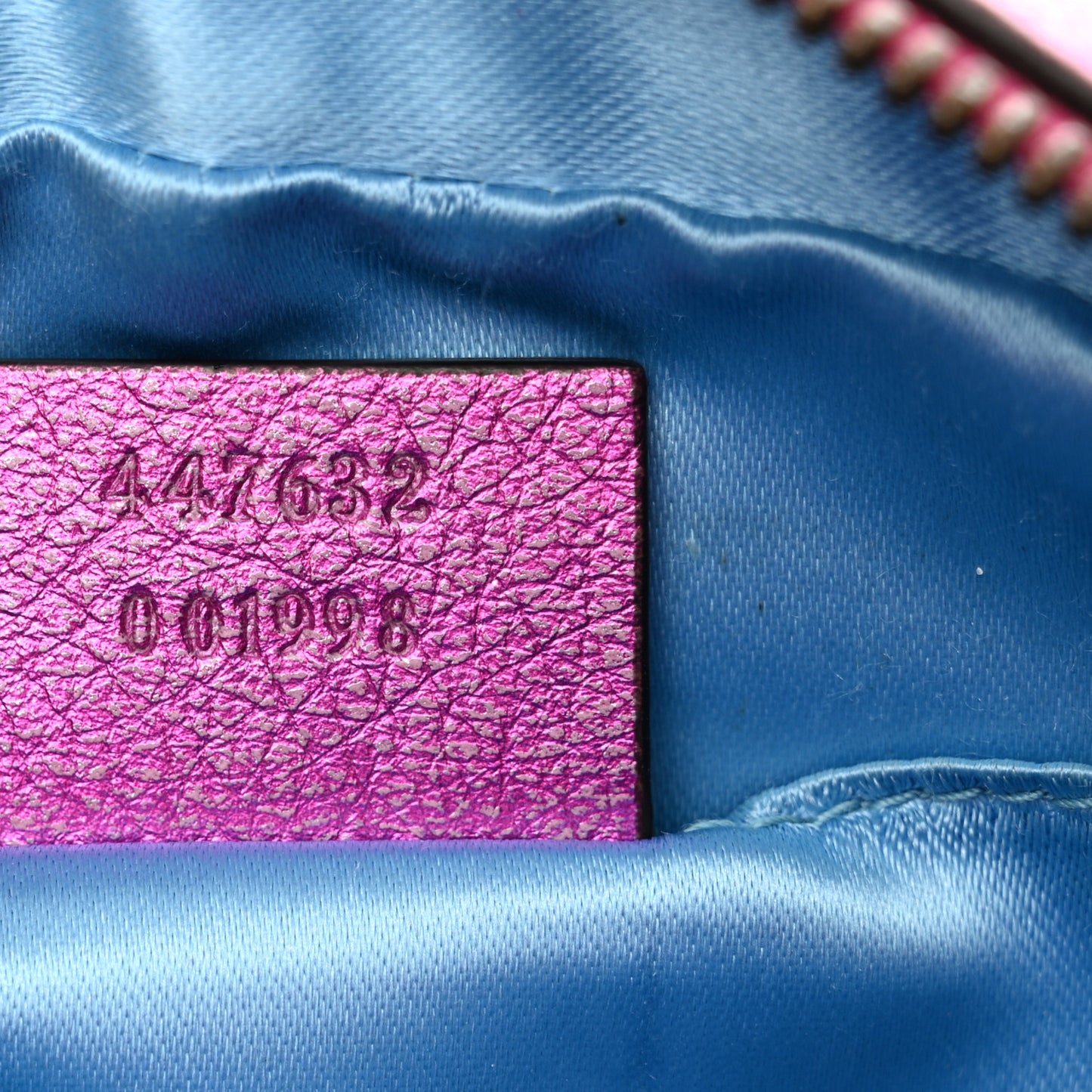 Laminated Nappa Matelasse Small GG Marmont Chain Shoulder Bag Fuxia Rosso Rosa