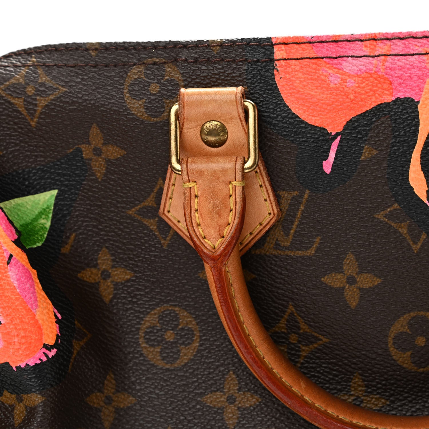Louis Vuitton Monogram Roses Speedy 30 13 of 16