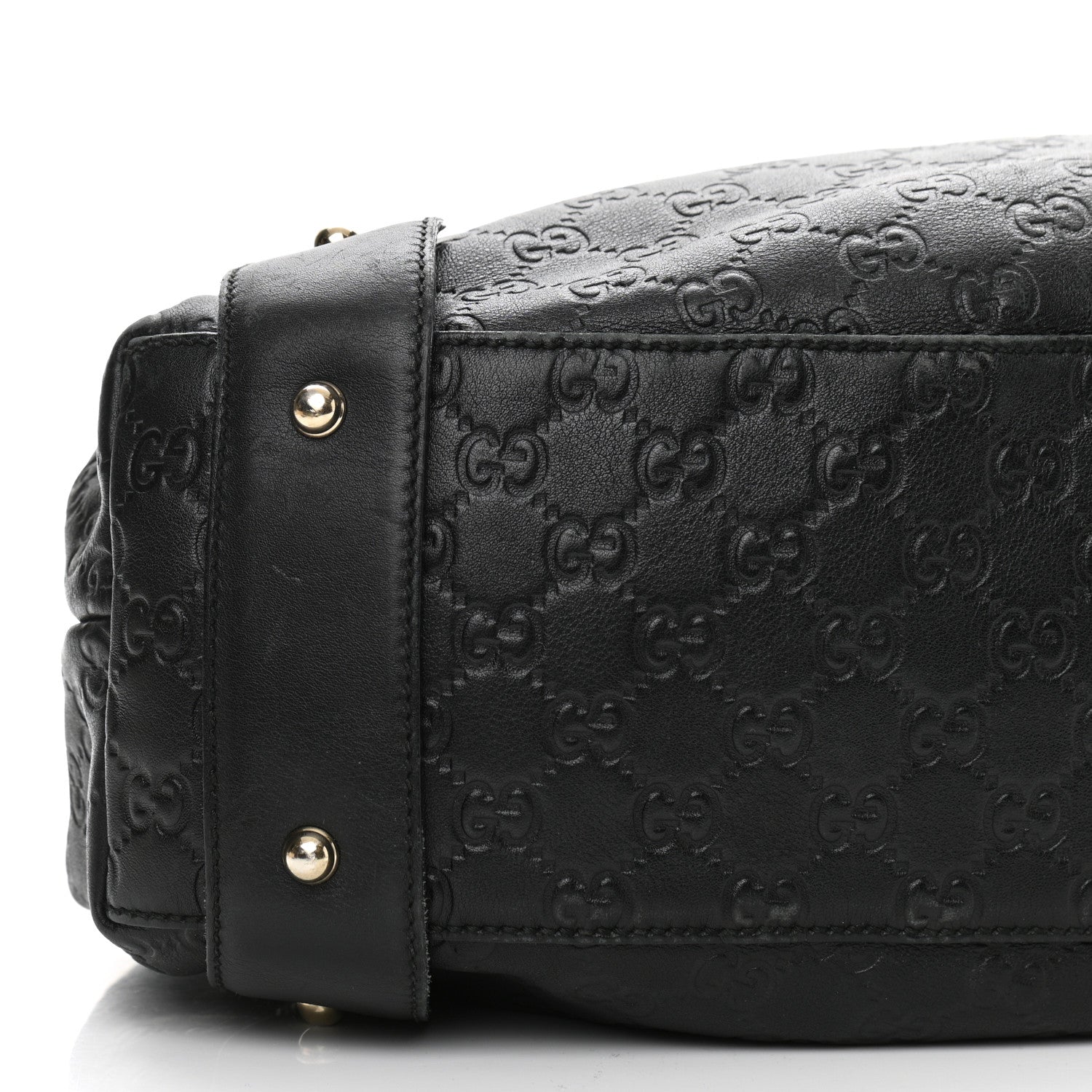Gucci Guccissima Medium Pelham Shoulder Bag Black 9 of 14