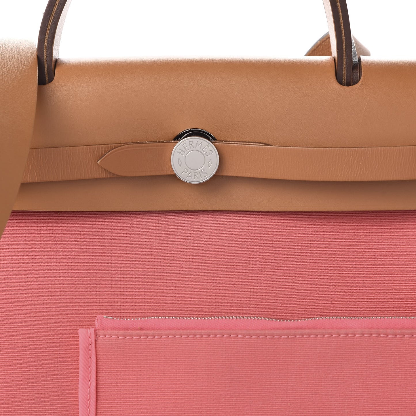 Vache Hunter Toile Herbag Zip 31 PM Rose Azalee Natural