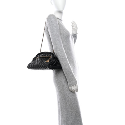 Chanel Lambskin Quilted Medium Just Mademoiselle Black 2 of 13