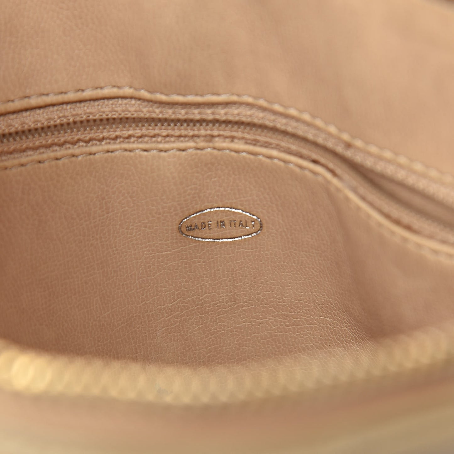 Lambskin Quilted Shoulder Bag Beige