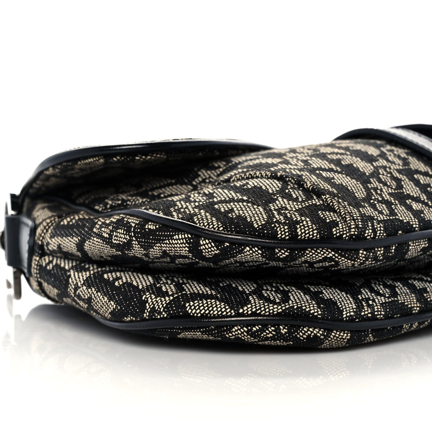 Monogram Double Saddle Bag Black
