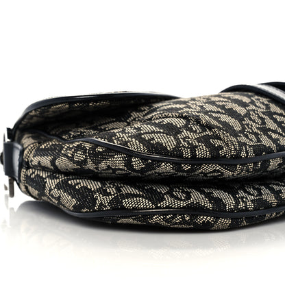 Christian Dior Monogram Double Saddle Bag Black 6 of 10