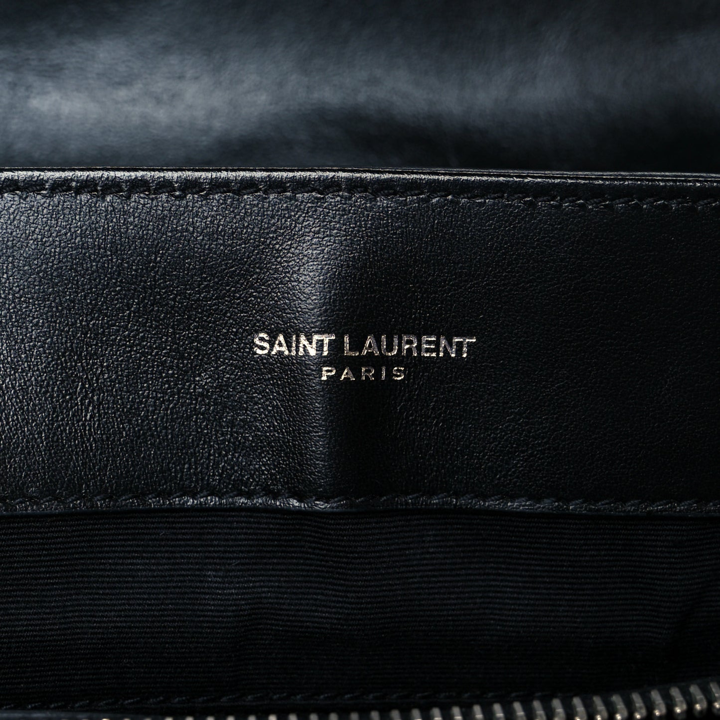 Calfskin Y Quilted Monogram Medium Loulou Satchel Black