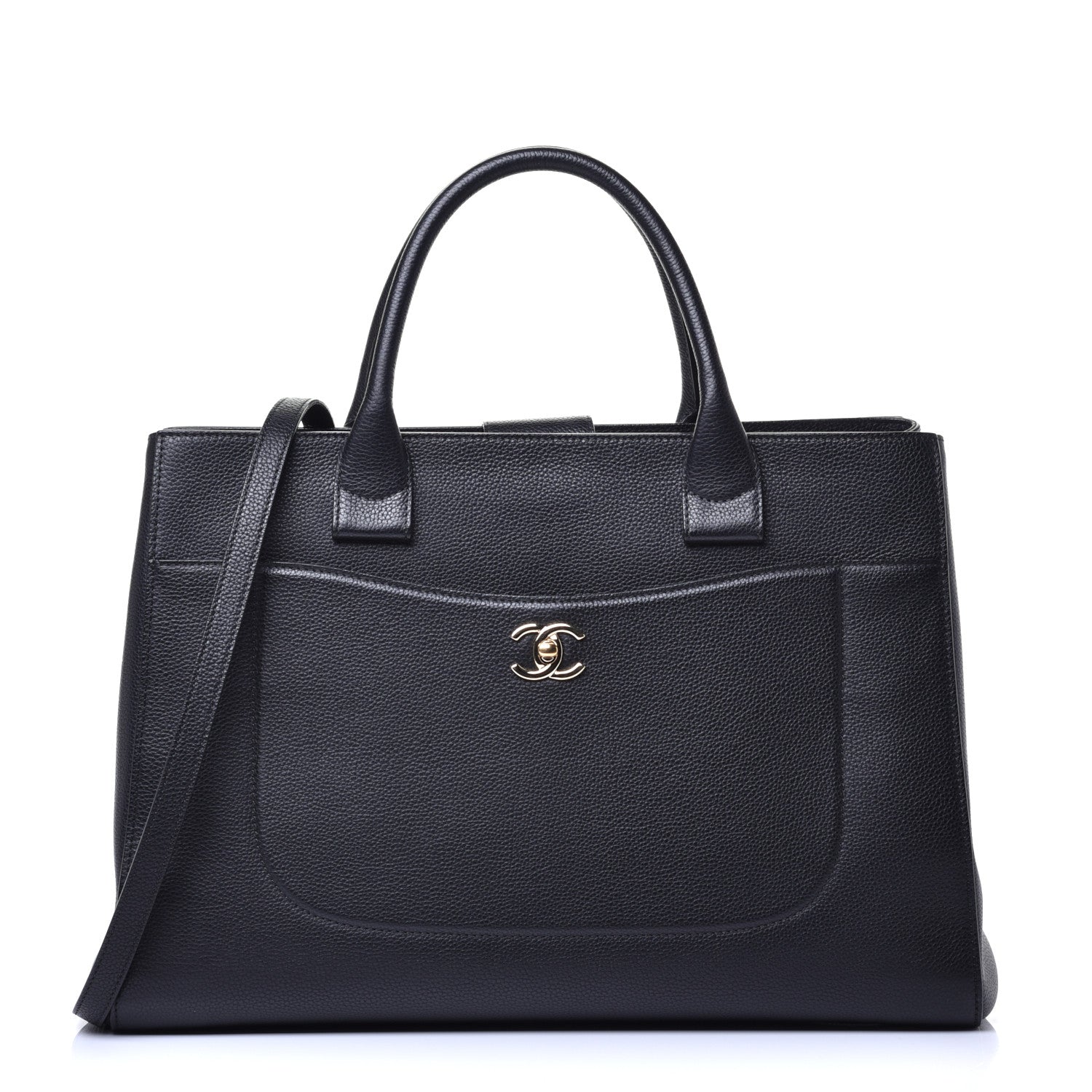 Chanel Grained Calfskin Medium Neo Executive Shopper Tote Black 1 of 9