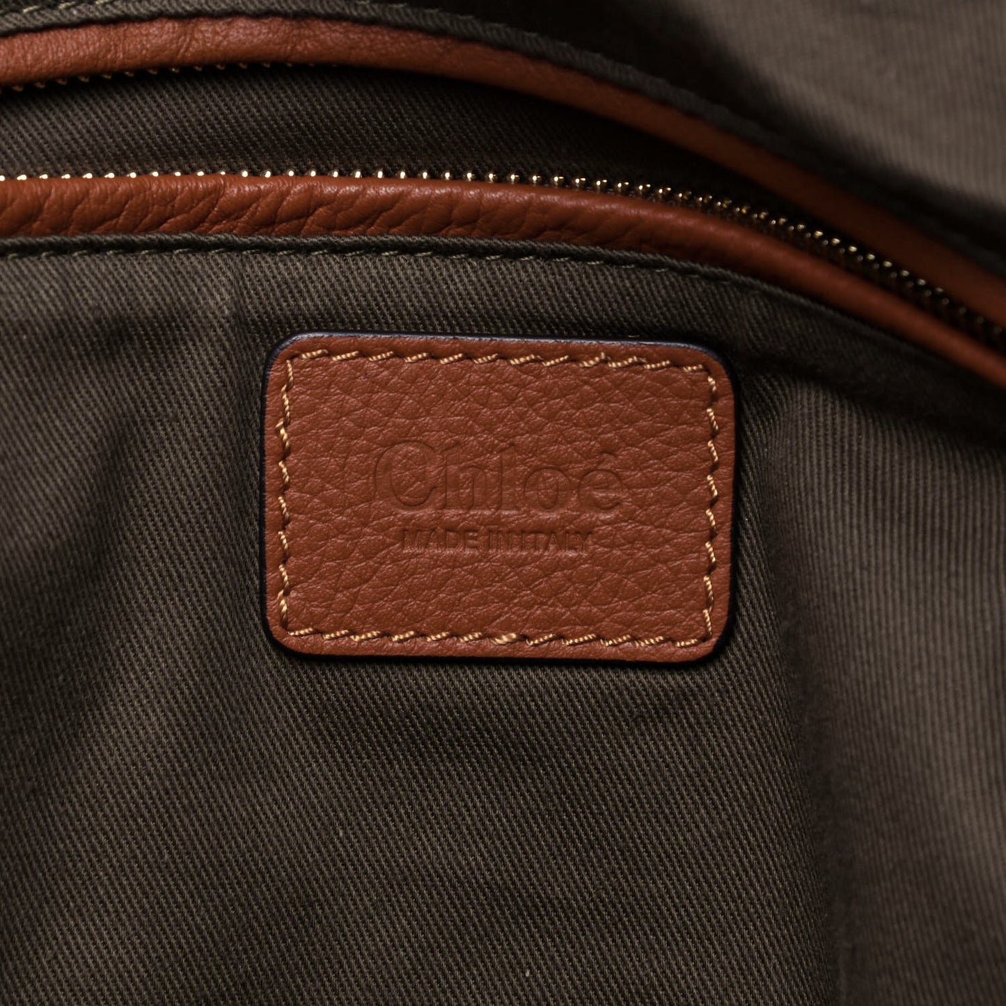 Calfskin Large Marcie Satchel Tan