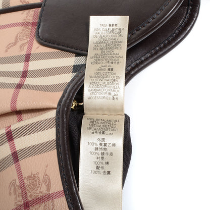 Burberry Haymarket Check Small Brooklyn Hobo Brown 11 of 11