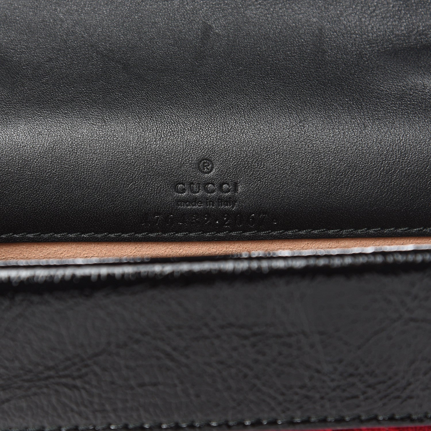 Gucci Velvet GG Monogram Super Mini Dionysus Shoulder Bag Red Cipria Black 6 of 9