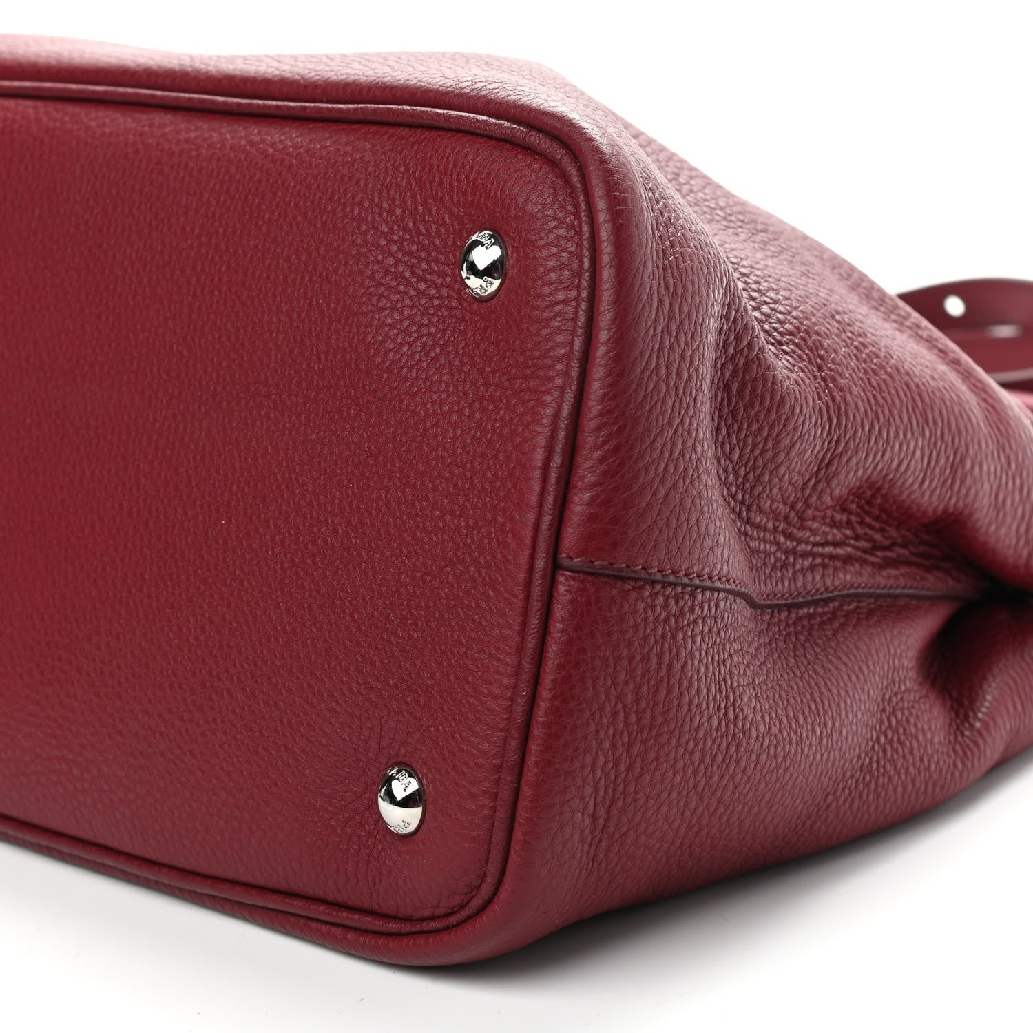 Prada Vitello Daino Tote Cerise 8 of 9