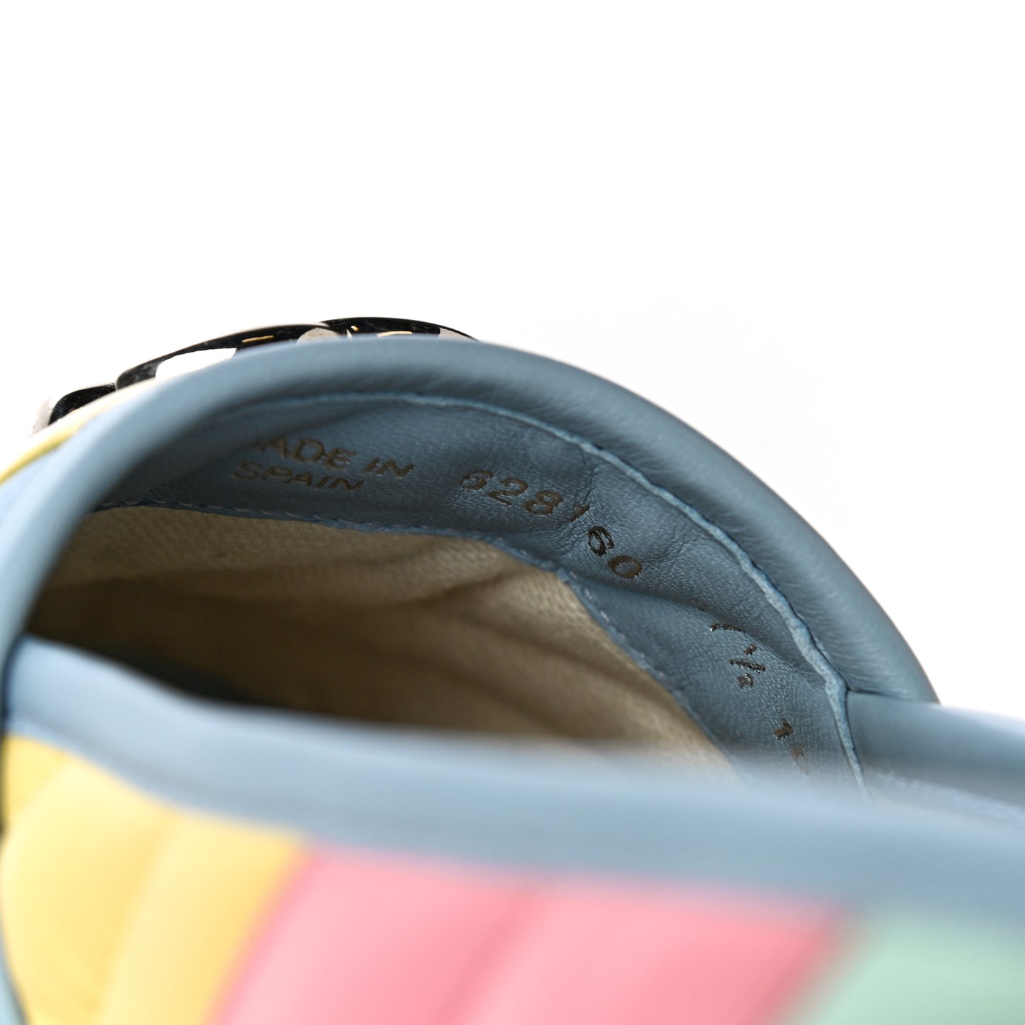 Nappa Matelasse Diagonal GG Marmont Espadrilles 37.5 Multicolor Pastel