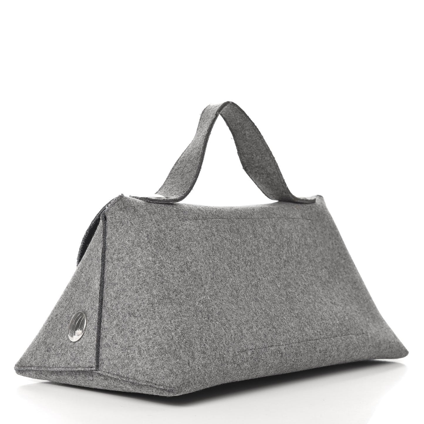 Wool Felt Flap Bag Grey