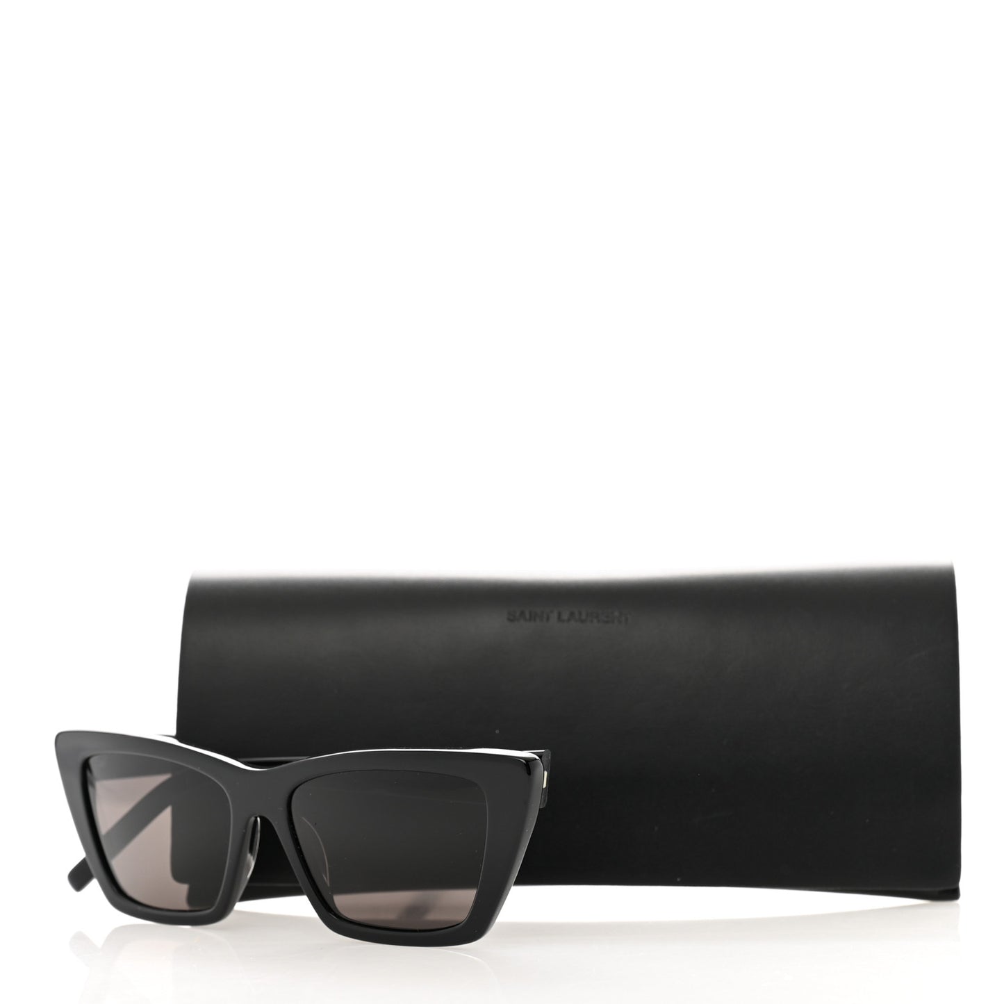 Acetate Mica Cat Eye Sunglasses SL 276 Black