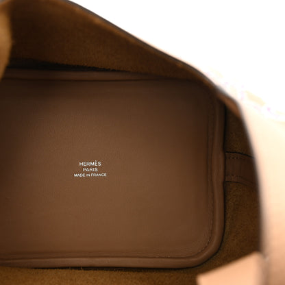 Hermes Swift Micro Lucky Daisy Picotin Lock Chai Rose White 6 of 10