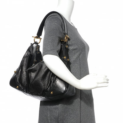 Gucci Leather Medium Jockey Hobo Black 2 of 9