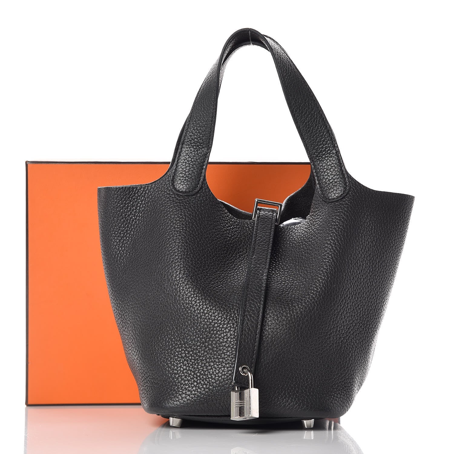 Hermes Taurillon Clemence Picotin Lock 18 PM Black 14 of 14