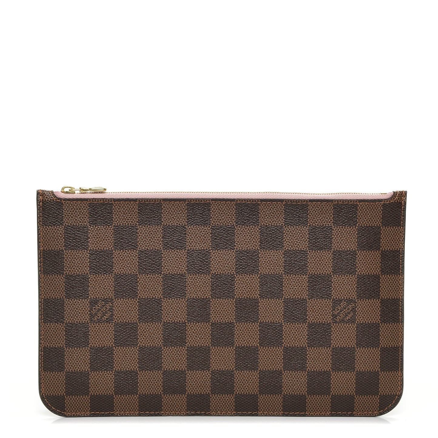 Damier Ebene Neverfull MM GM Pochette Rose Ballerine