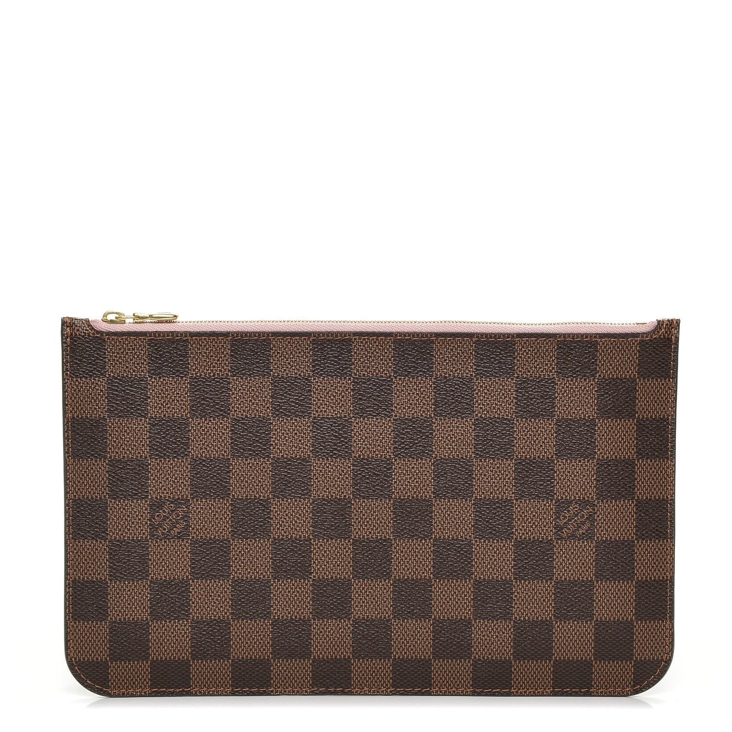 Louis Vuitton Damier Ebene Neverfull MM GM Pochette Rose Ballerine 1 of 6