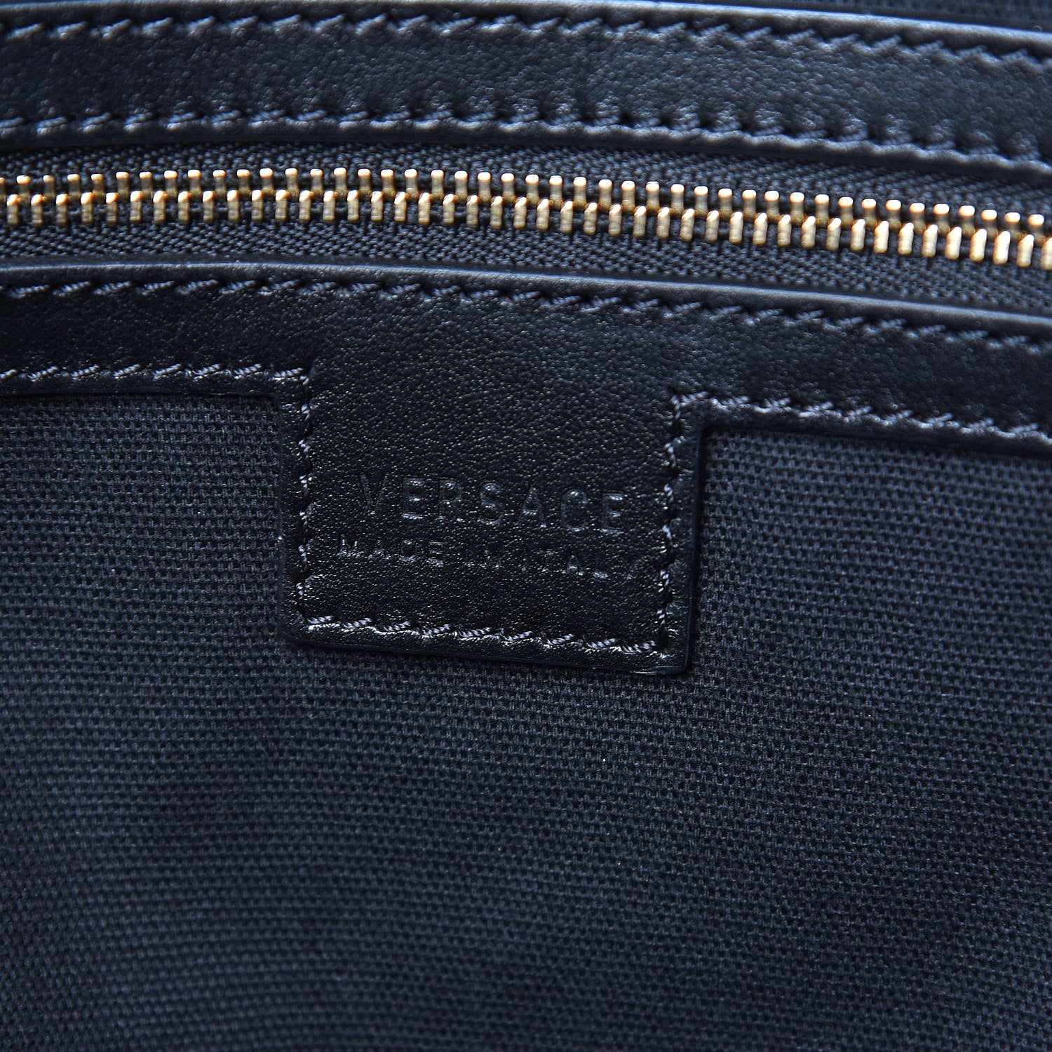 Versace PVC Barocco Printed Tote Black Gold 5 of 8