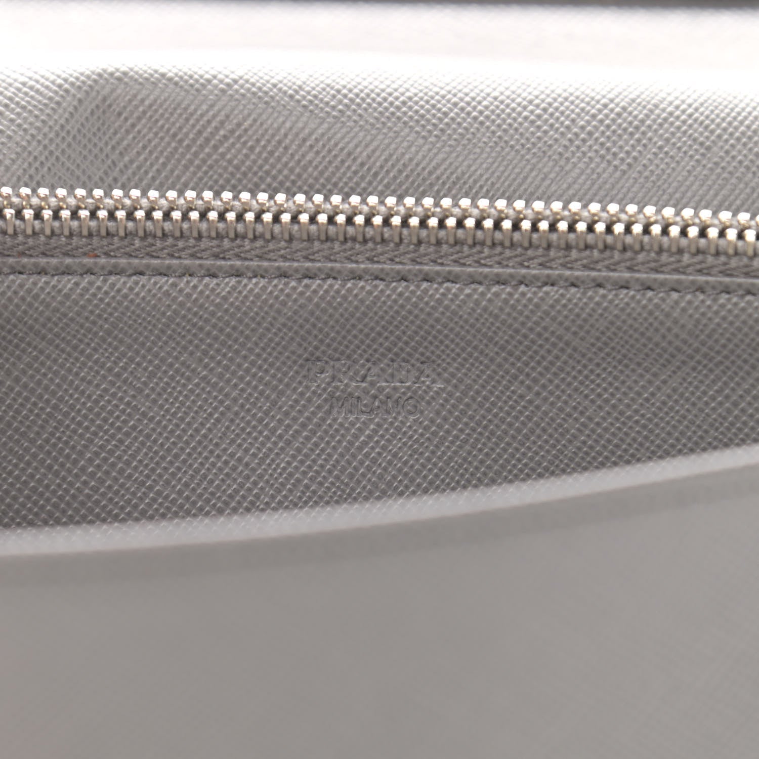 Prada Saffiano Metal Flap Wallet With Strap Marmo 7 of 16