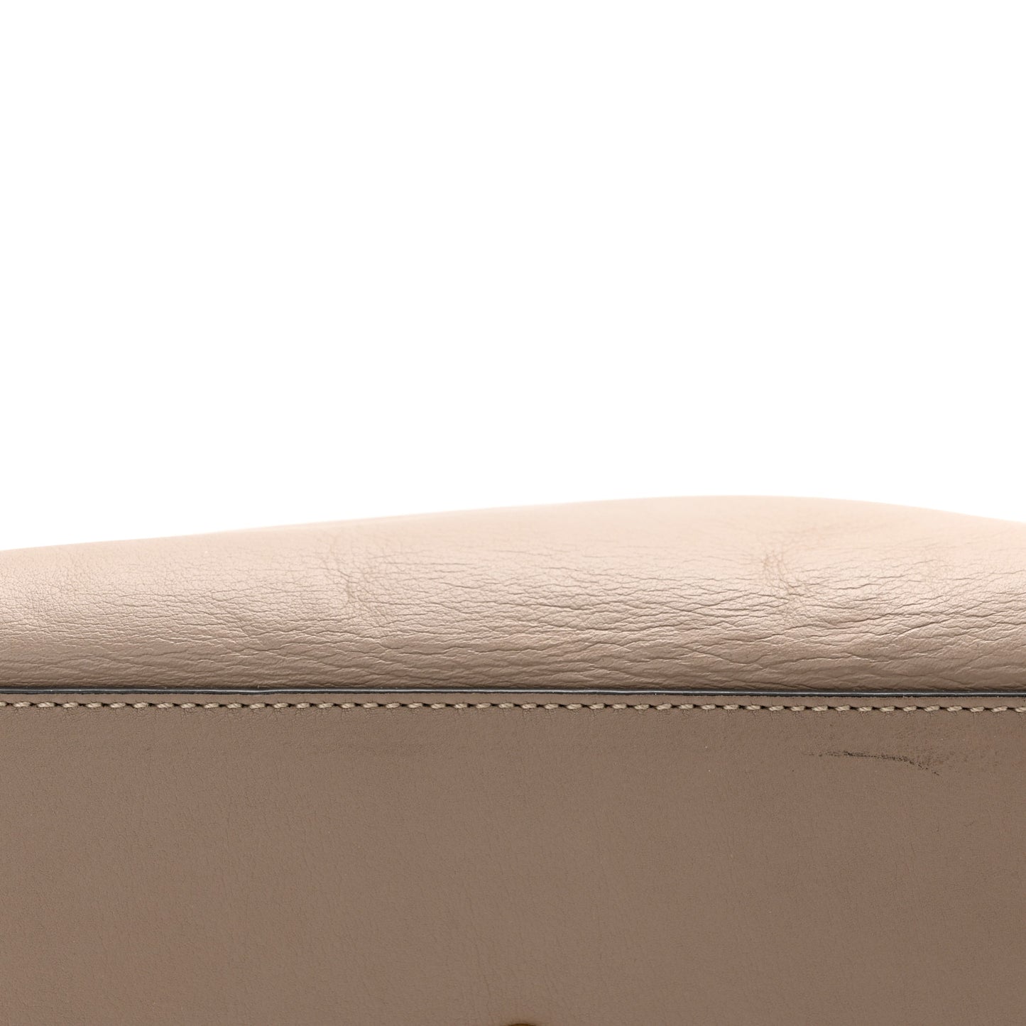 Vitello Dolce Shiny Nappa Petite 3Jours Tote Tortora Emerald