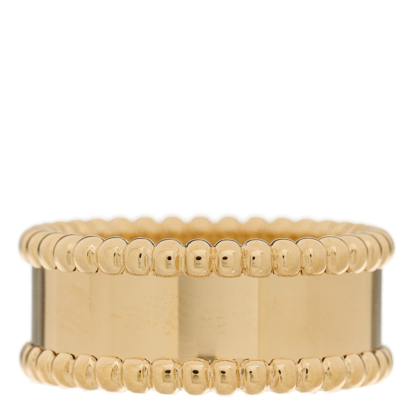 Van Cleef & Arpels 18K Yellow Gold Perlee Signature Ring 48 4.5 4 of 7