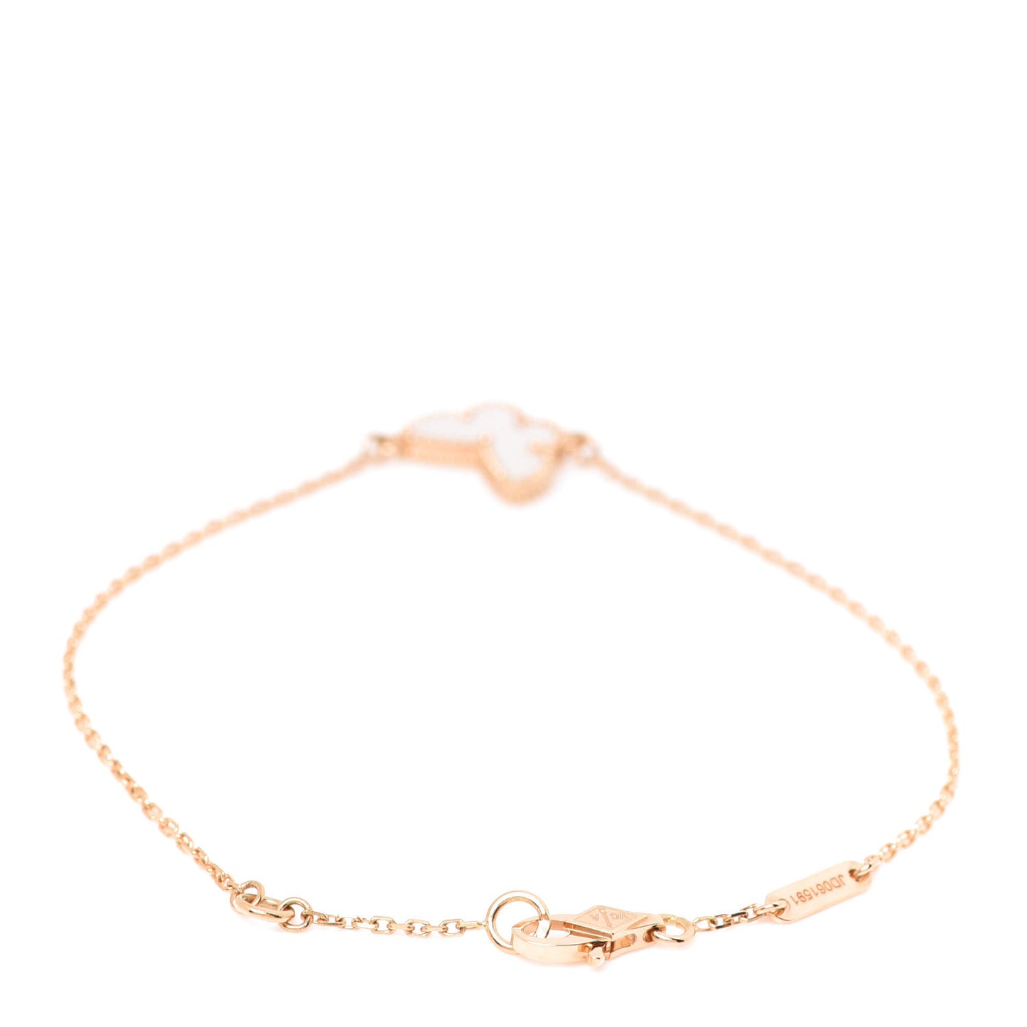 18K Yellow Gold Mother of Pearl Sweet Alhambra Butterfly Bracelet
