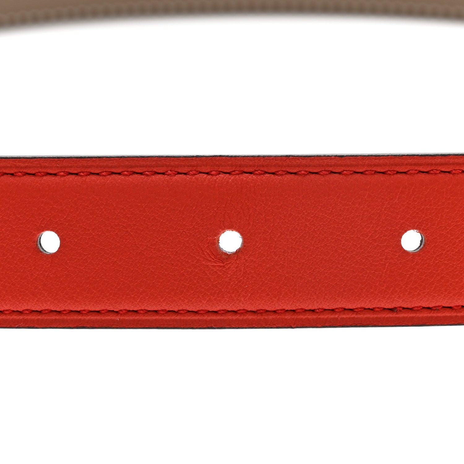 Hermes Swift Epsom 24mm Constance H Belt 70 28 Rouge De Coeur Etoupe 3 of 8