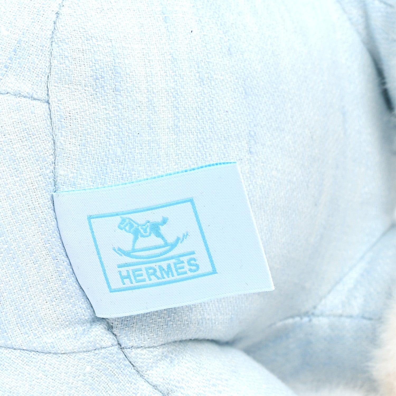 Hermes Linen Baby Hermy Plush Toy Bleu Glacier 5 of 5