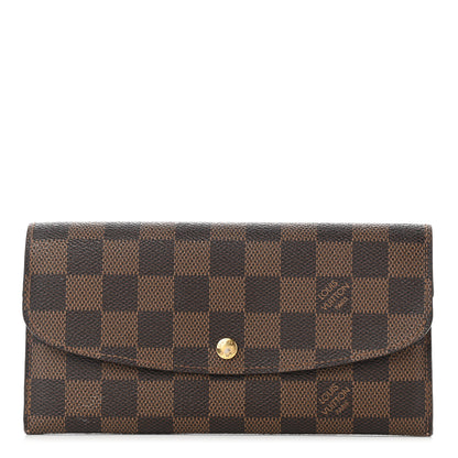 Louis Vuitton Damier Ebene Emilie Wallet 1 of 10