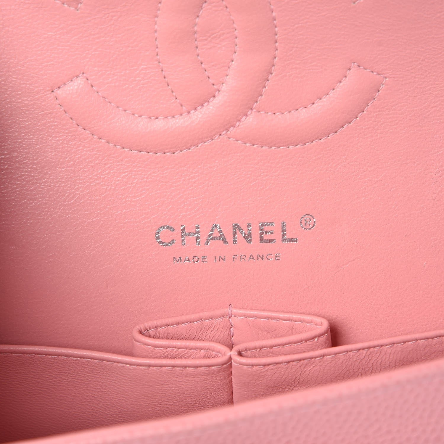 Chanel Caviar Quilted Medium Double Flap Pink 6 of 8