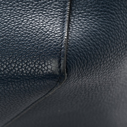 Celine Soft Grained Calfskin Small Belt Cabas Phantom Deep Blue 11 of 11