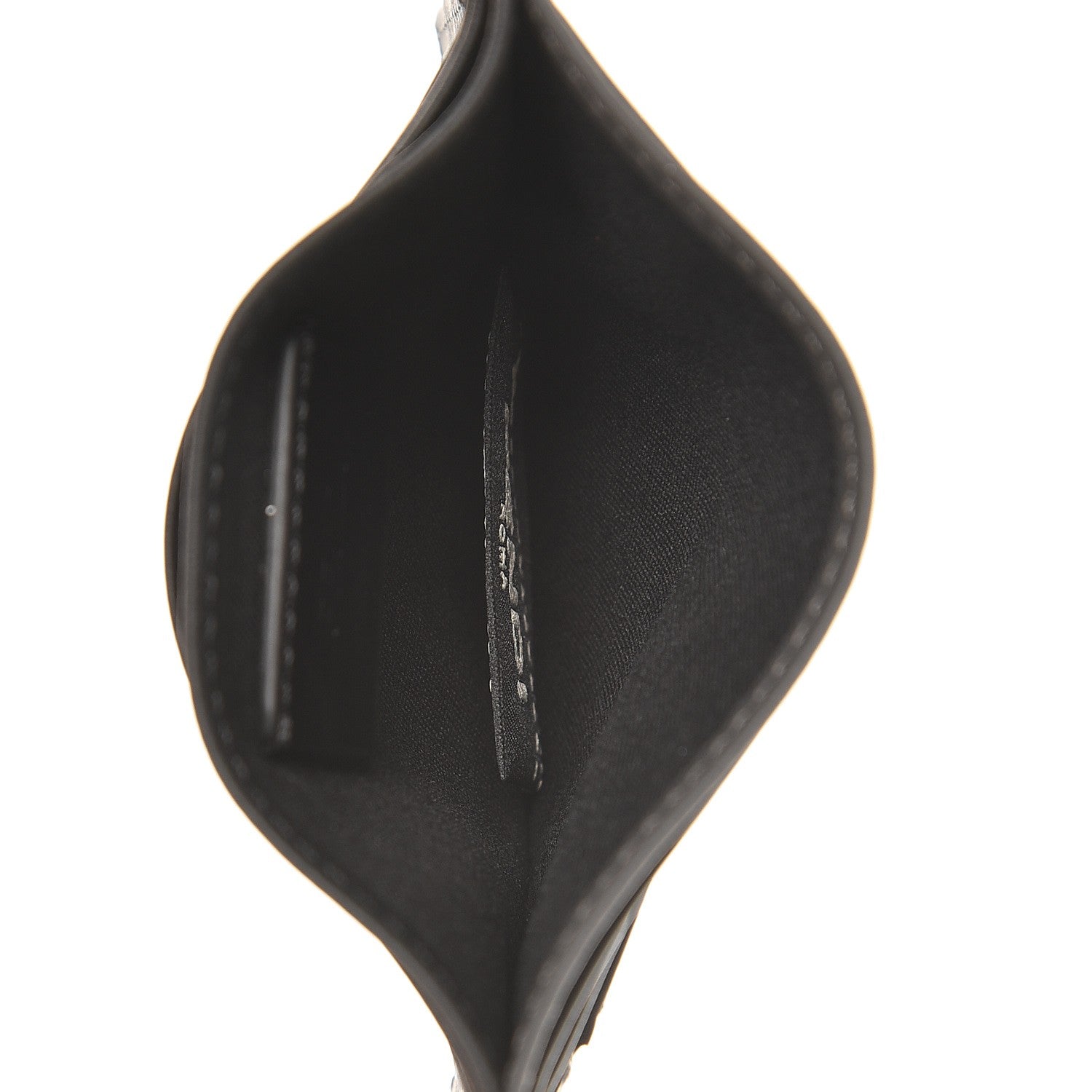 Fendi Vitello Century Elite Monster Eyes Card Holder Asfalto Graphite 5 of 6