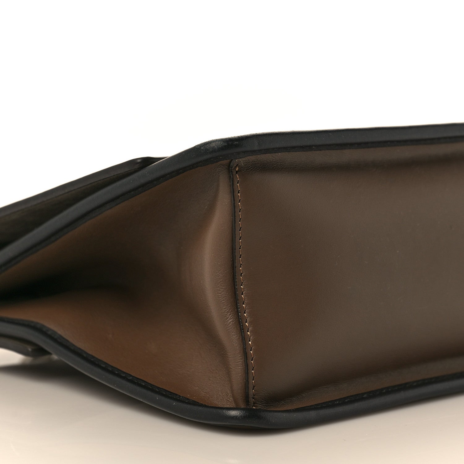 Fendi Vitello Century F is Fendi Bi-Color FF 1974 Embossed Kan I Shoulder Bag Maya Black 8 of 11