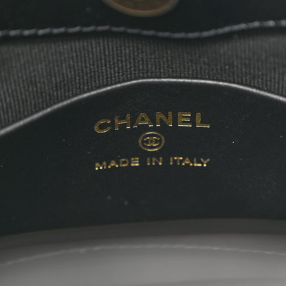 Chanel Shiny Crumpled Calfskin Quilted Nano 31 Shopping Bag White Black 6 of 11