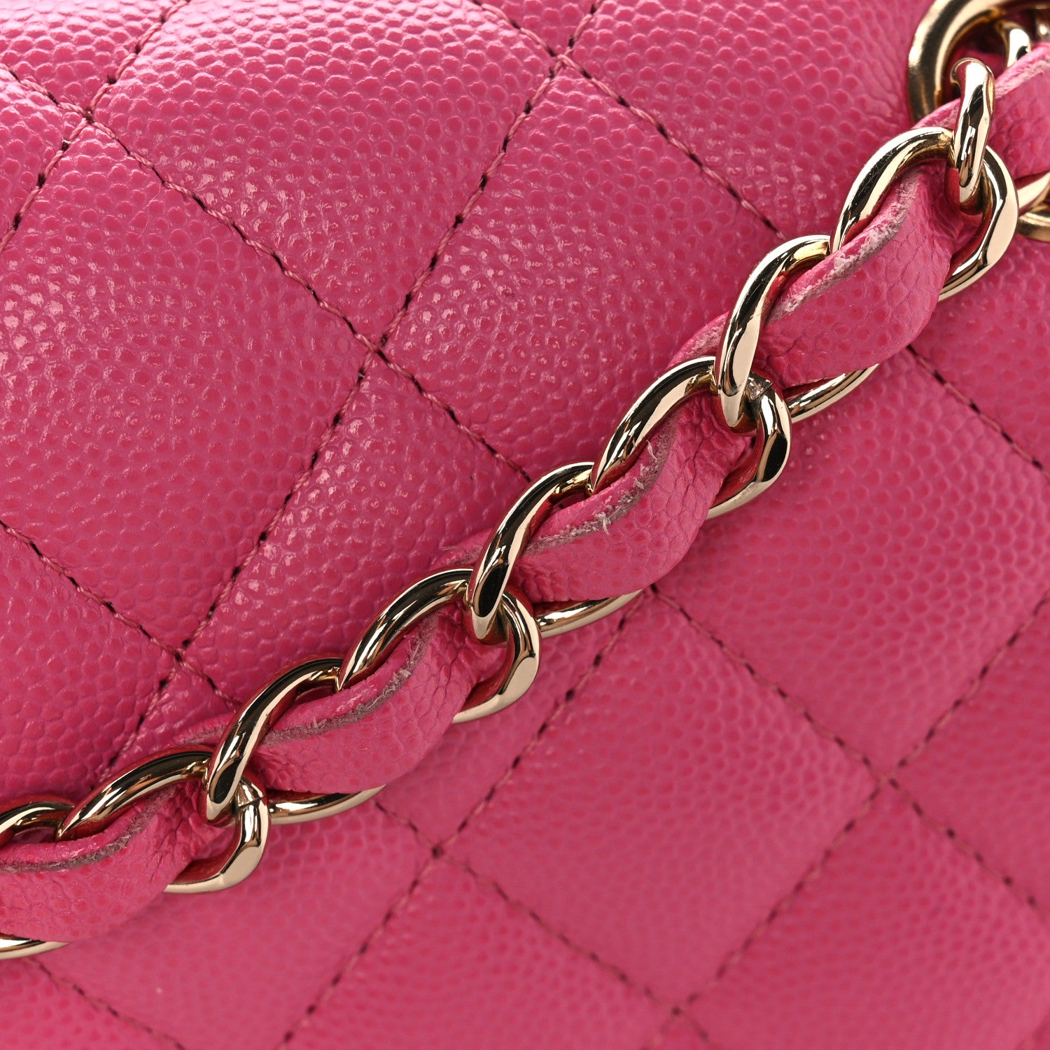 Chanel Caviar Quilted Small Double Flap Pink 11 of 11