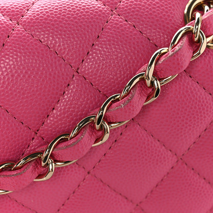Chanel Caviar Quilted Small Double Flap Pink 11 of 11