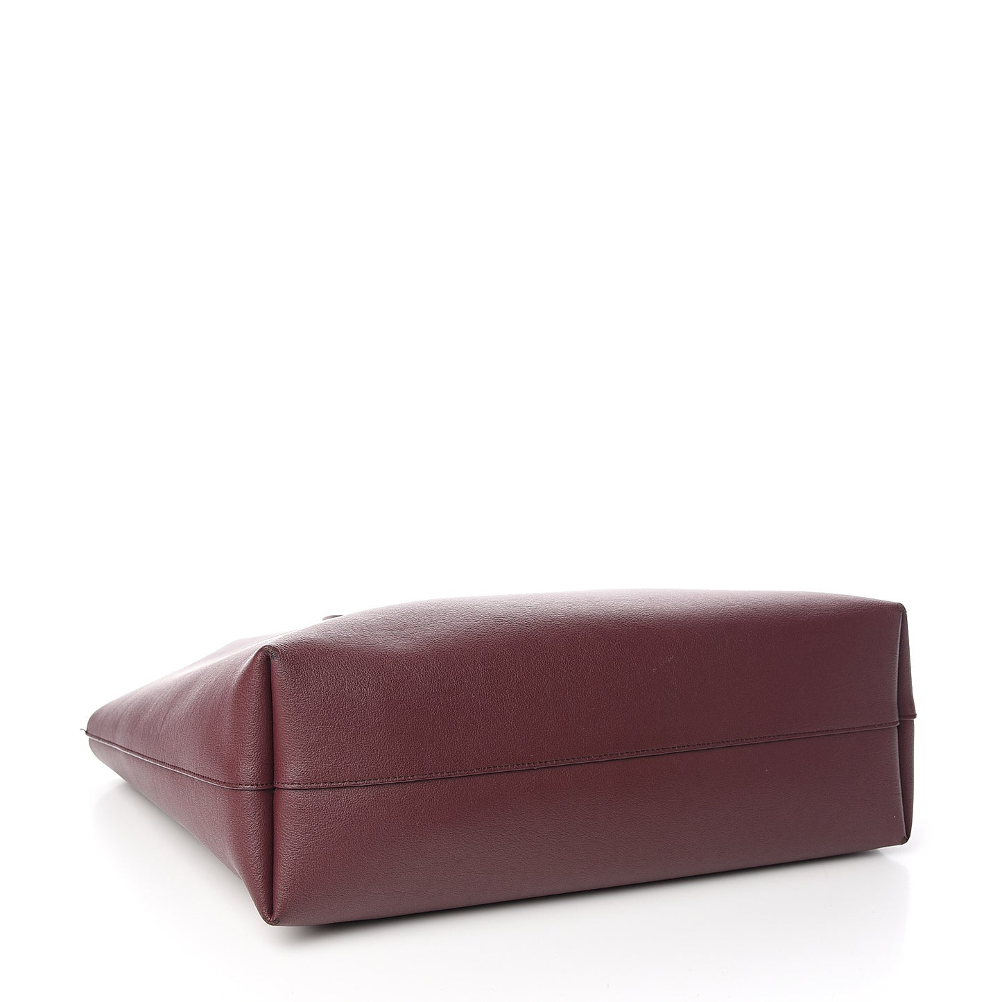 Calfskin Large Shopping Tote Bordeaux
