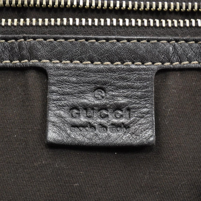Gucci Leather Britt Tote Dark Brown 7 of 9