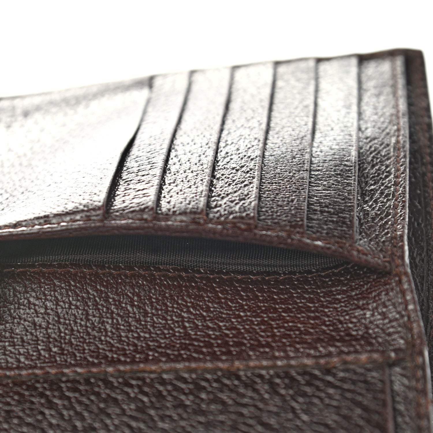 Gucci Monogram Web Ladies Web French Wallet Brown 7 of 10