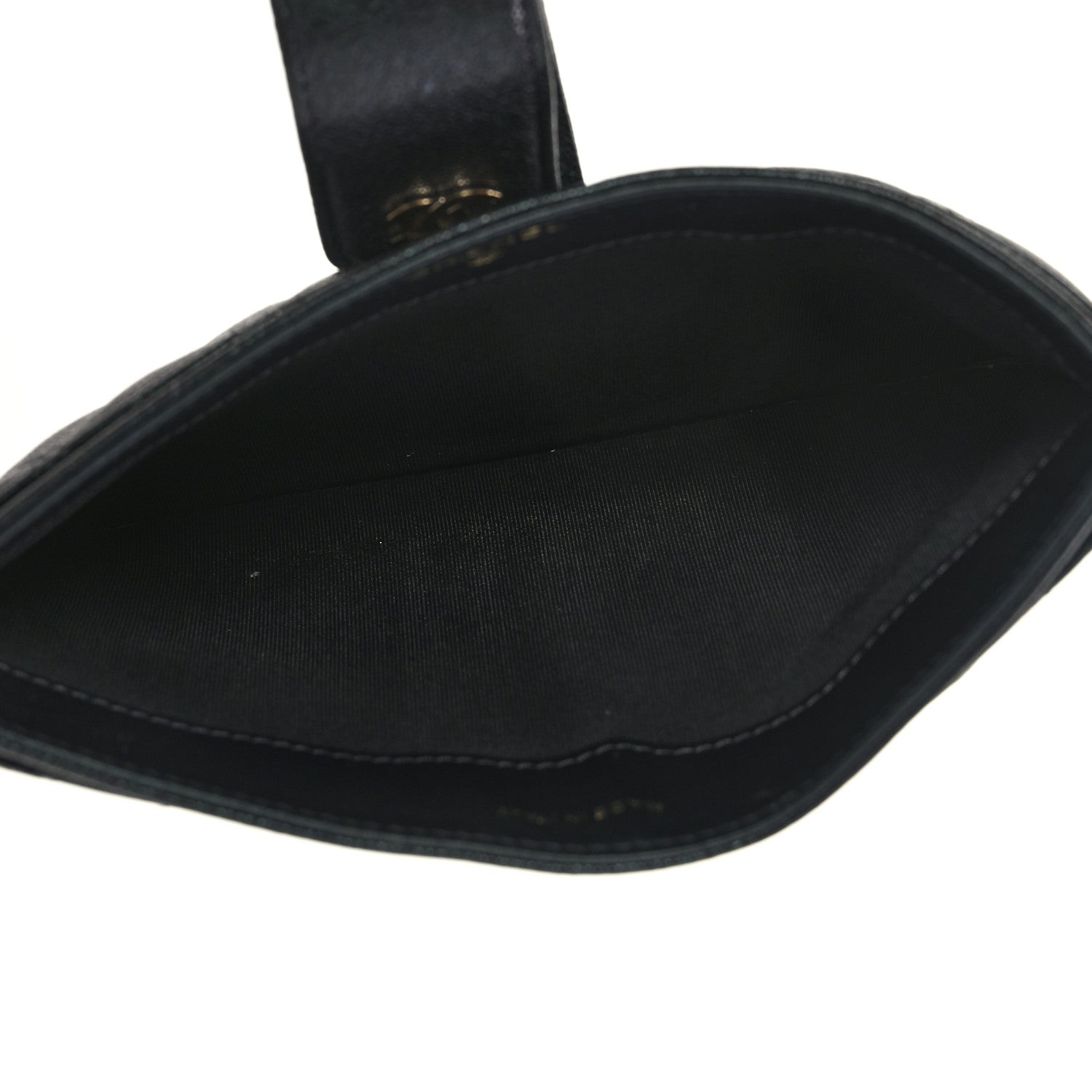 Chanel Iridescent Caviar Quilted Classic Strap Pouch Black 6 of 9