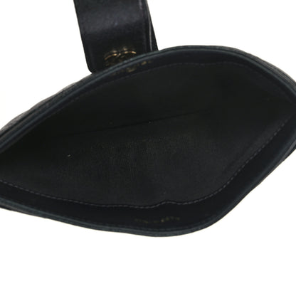 Chanel Iridescent Caviar Quilted Classic Strap Pouch Black 6 of 9