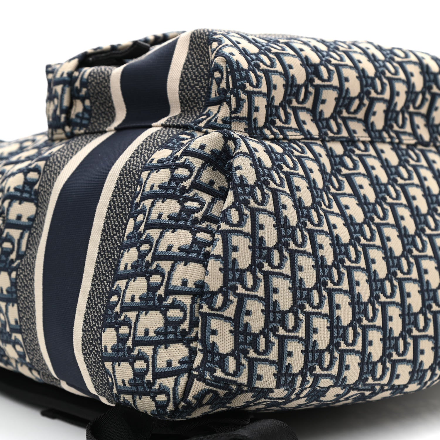 Christian Dior Oblique Diortravel Backpack Blue 8 of 9