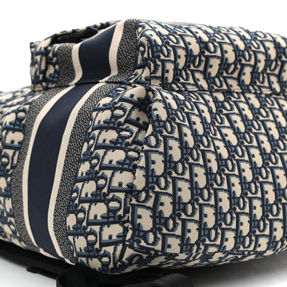 Christian Dior Oblique Diortravel Backpack Blue 8 of 9