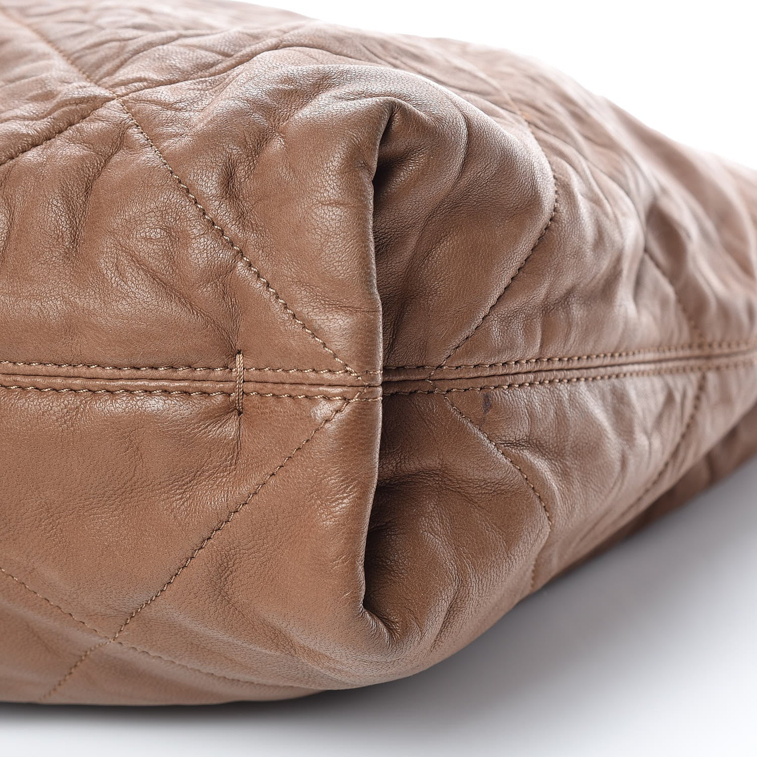 Lanvin Lambskin Quilted Amalia Cabas Tote Camel 8 of 20