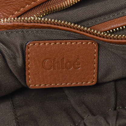 Chloe Calfskin Large Marcie Satchel Tan 6 of 13