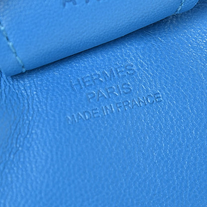 Hermes Milo Lambskin Grigri Rodeo Horse Bag Charm MM Bleu Zanzibar 4 of 5