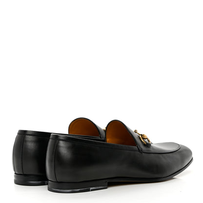 Gucci Calfskin Horsebit Mens Jordaan Loafers 10.5 Black 4 of 14